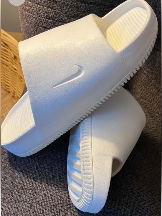 Nike Shoes - Nike White Slide Sandals